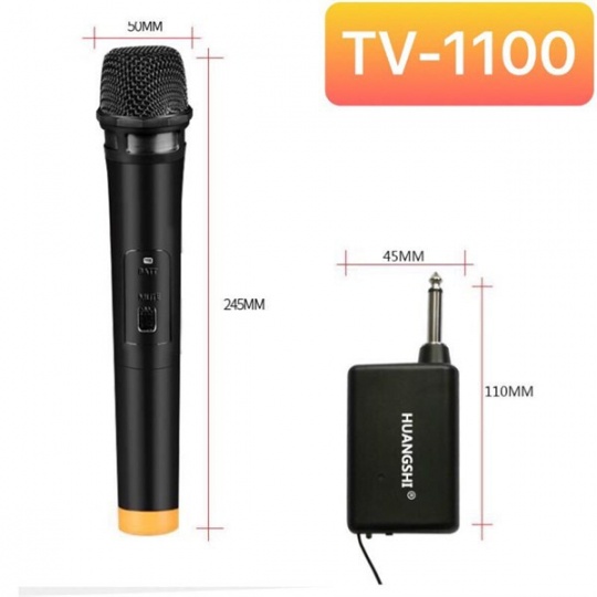 [FREESHIP] BỘ MIC KHÔNG DÂY HUANGSHI TV-2000, TV-2200, TV-1900 CỰC HAY