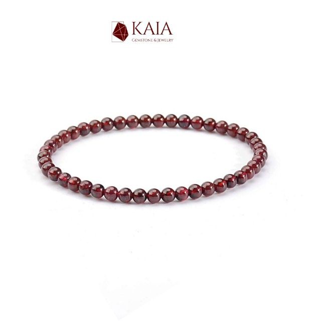 KAIA - Vòng tay phong thủy Garnet 4 - 5 li - Ngọc Hồng Lựu biểu tượng của tình yêu