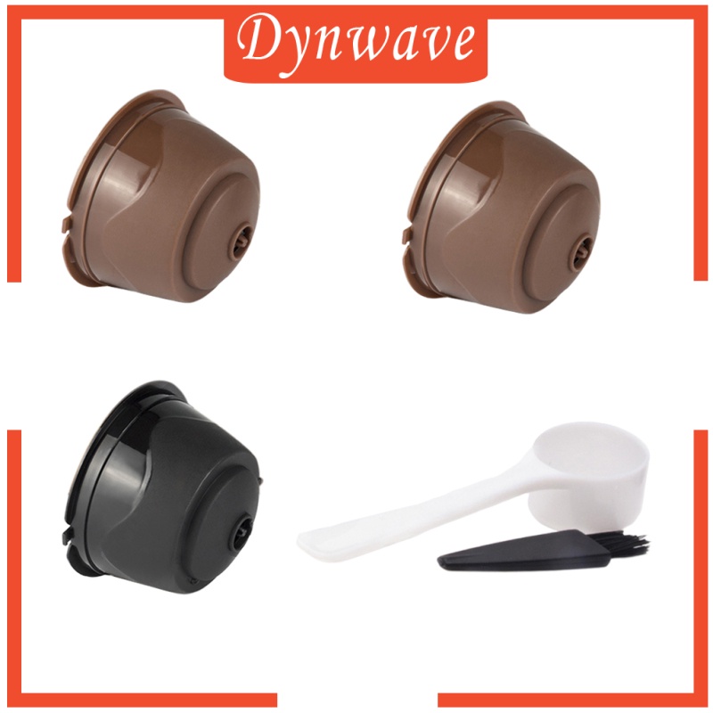 [DYNWAVE] 3Pack Coffee Pods Filters Refillable Coffee Capsules Cafe Tool Replacement