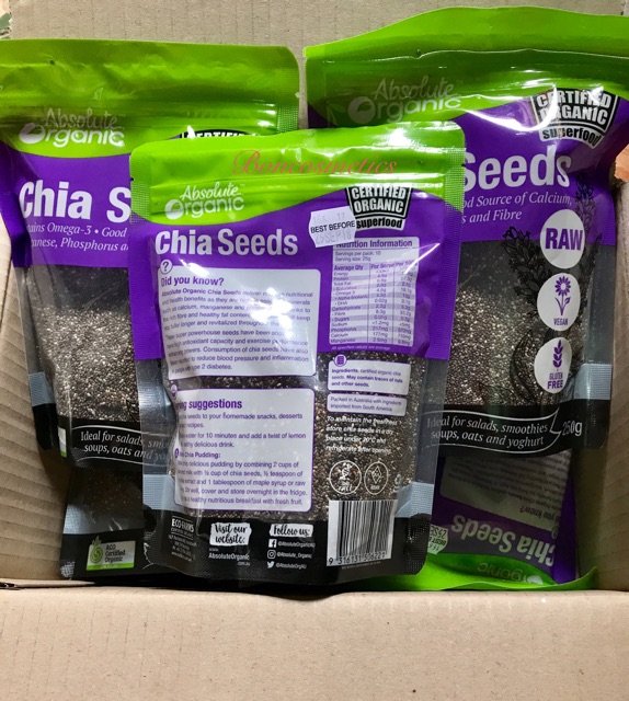 HẠT CHIA ABSOLUTE ORGANIC CHIA SEED 250G