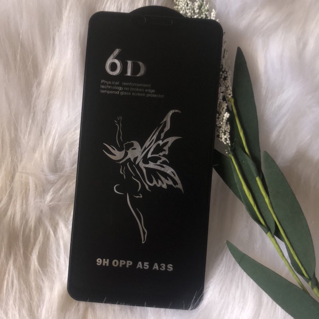 Oppo A3S Kính cường lực Full màn hình chống nhám vân tay cao cấp