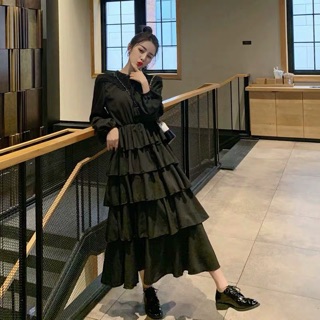 Váy dài xếp ly !