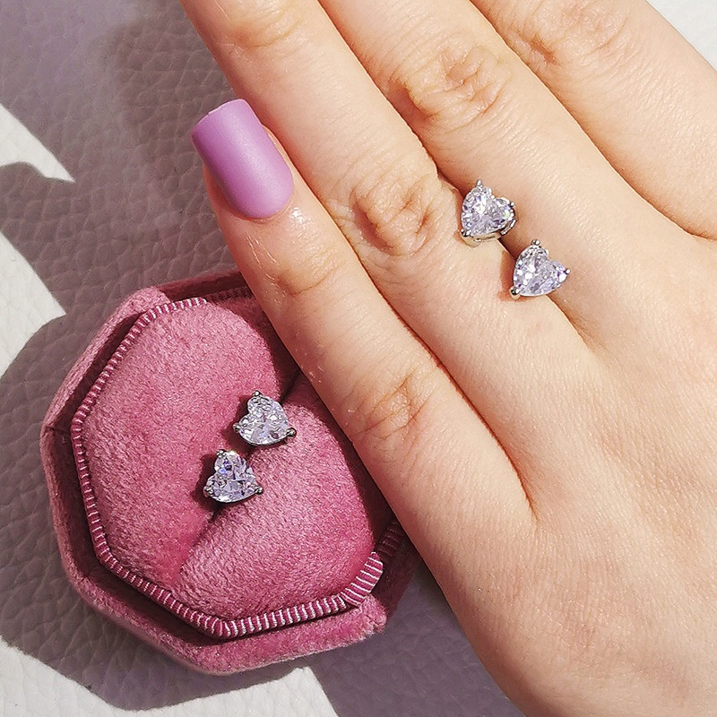 Khuyên Tai Bạc 925 Đính Đá 2022 Thời Trang Sang Trọng Cho Nữ