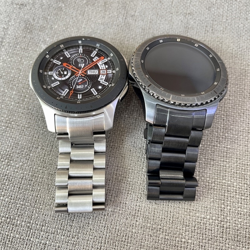 Dây thép ngàm cong Gear S3, Galaxy Watch 46