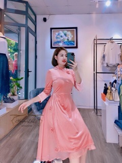 Áo dài nhung cách tân