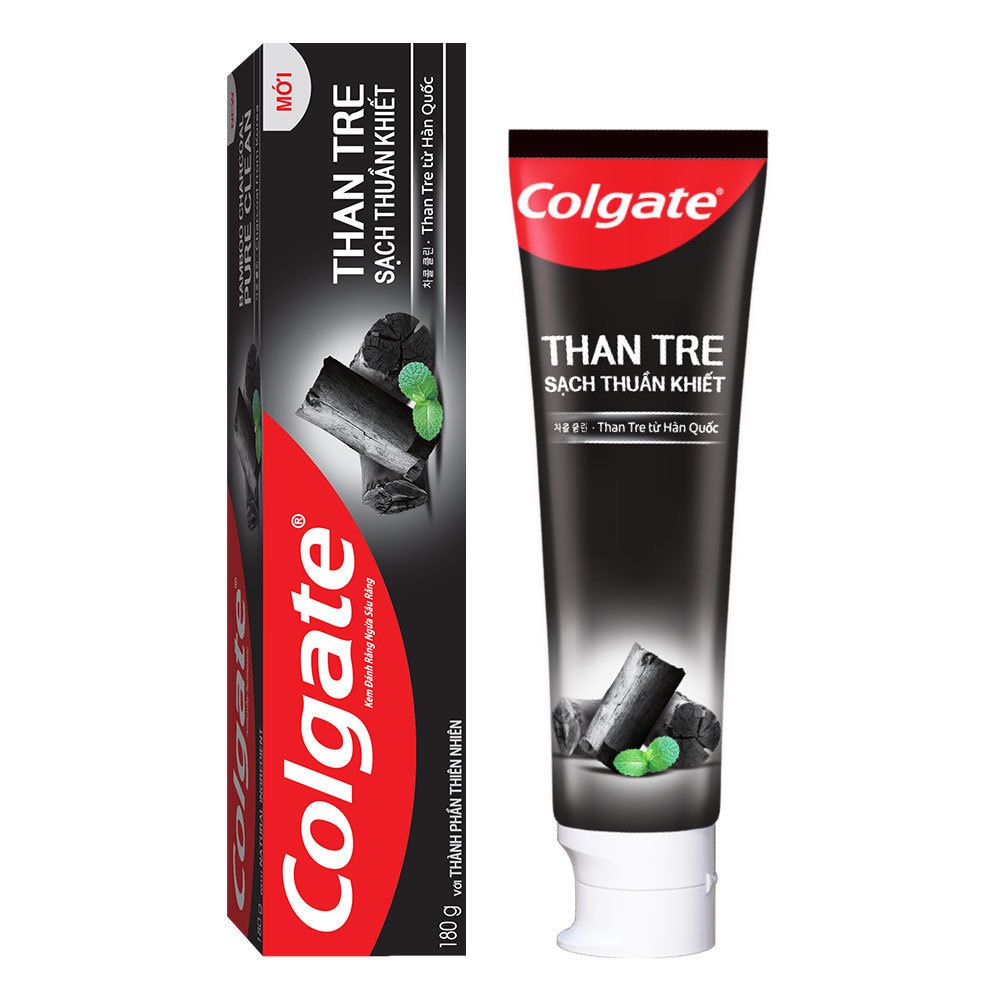 Kem đánh răng Colgate từ Than tre Hàn Quốc &amp; bạc hà thiên nhiên sạch khuẩn 100g