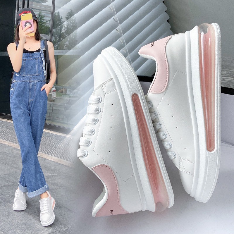 GIÀY THỂ THAO NỮ MWC - GIÀY THỂ THAO DA CỔ THẤP- GIÀY THỂ THAO ĐỘN ĐẾ - GIÀY THỂ THAO ĐẾ TRONG CÁ TÍNH NUTT- 0491