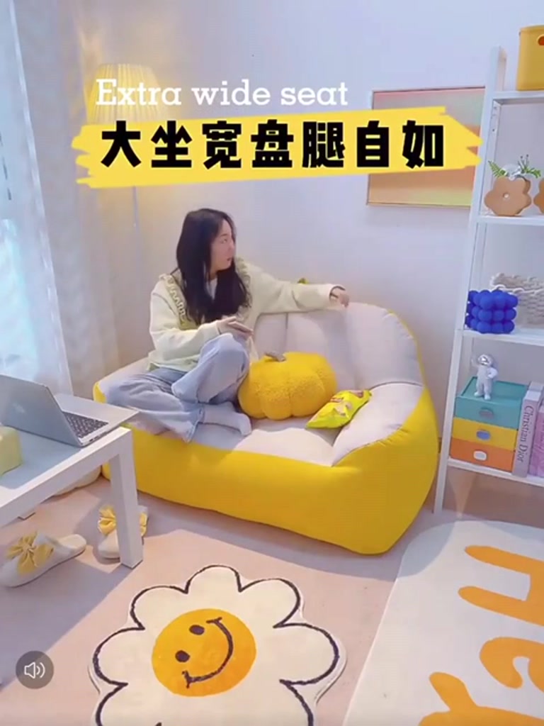 Ghế phòng ngủ Ghế sofa có thể nằm phòng khách căn hộ nhỏ độc đáo sofa đôi ghế lười thư giãn Tatami | BigBuy360 - bigbuy360.vn
