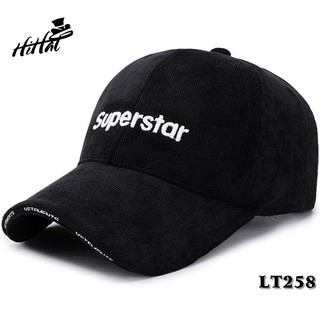 Nón kết cotton pha nhung thêu chữ supper star