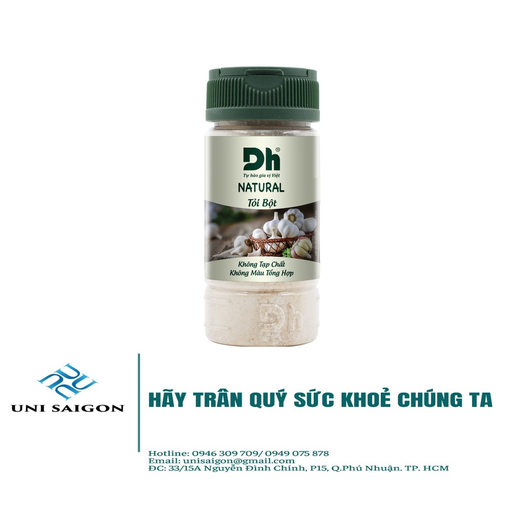 Hũ Natural Tỏi Bột - Thương hiệu DH Foods