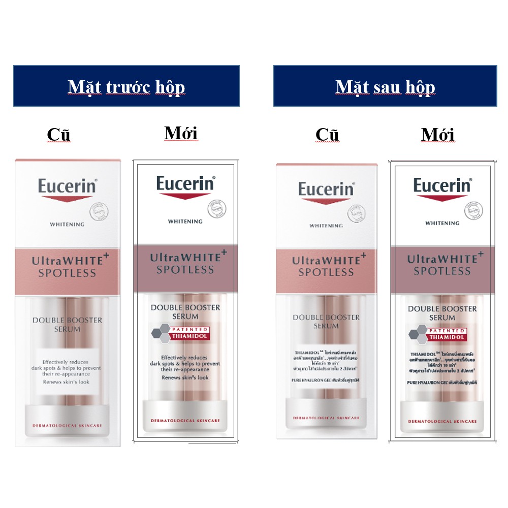 Tinh Chất Eucerin Dưỡng Làm Sáng Da, Mờ Thâm Nám UltraWHITE+ Spotless Double Booster Serum 30ml