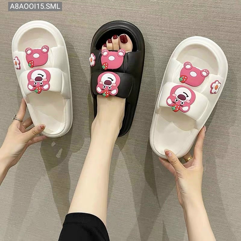 Dép nữ Bản Hoa Đế Bánh Mì Hàng Quảng Châu Đi Bền Siêu Đẹp