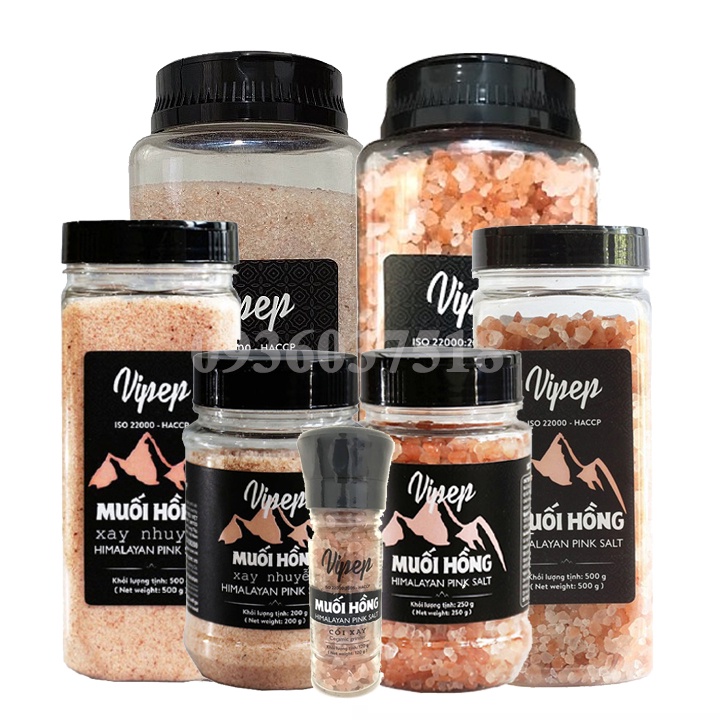 Muối hồng Himalaya Vipep các loại