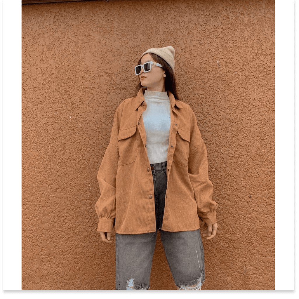 ÁO KHOÁC NHUNG KIÊU SƠ MI VÔ CÙNG XINH XẮN CHO CÁC BẠN NỮ THỜI TRANG KOKO MI