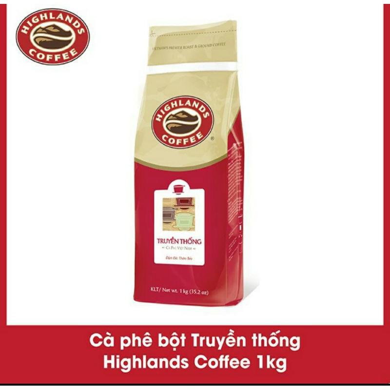 Cà Phê Bột Truyền Thống Highlands Coffee (1kg)