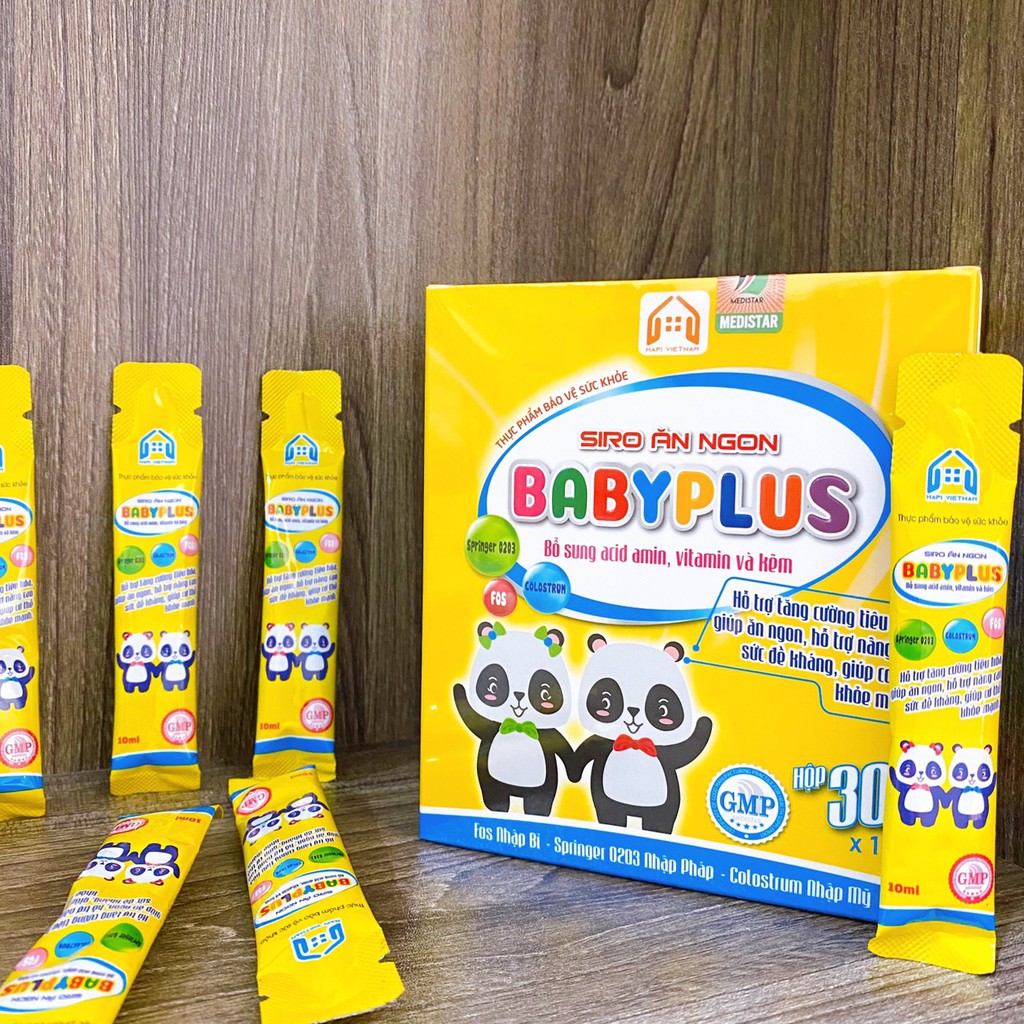 Siro Ăn Ngon Babyplus - Siro Hết Táo Bón, Tăng Cân, Ngủ Tốt, Ăn Ngon Ngủ Ngon Cho Bé Loại Tốt