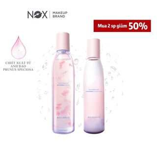 Set toner và kem dưỡng ẩm NOX chiết xuất từ hoa anh đào cải thiện tông màu da dưỡng ẩm căng mọng 180ML/160ML