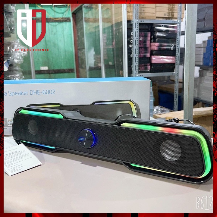 Loa máy tính nghe nhạc hp DHE-6002 led RGB loa vi tính thanh cây chính hãng có dây bass mạnh