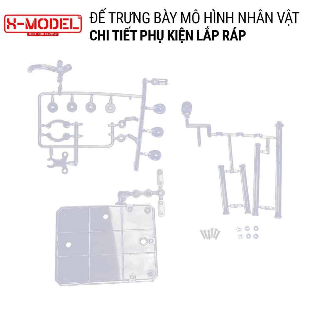 Dụng cụ lắp ráp GUNDAM Đế trưng bày mô hình nhân vật, đồ chơi mô hình X- MODEL XH021 Action Base mới 1/144 (HG, RG,SD)