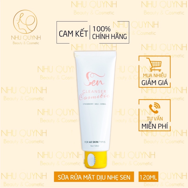 Sữa Rửa Mặt Dịu Nhẹ Dược Phẩm Sen - Sáng Da, Ngừa Mụn, Căng Bóng Da - 120ML