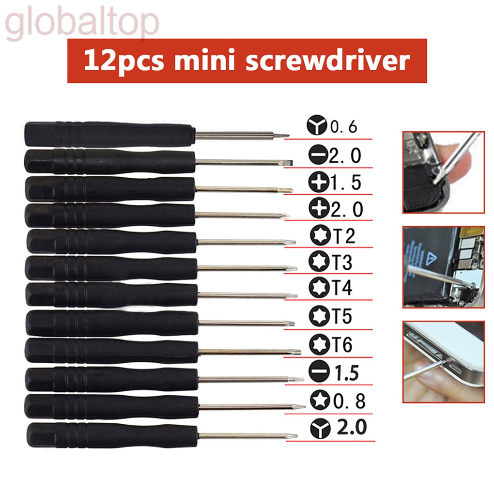 Set 12 tua vít mini sửa chữa điện thoại/máy tính bảng đa năng