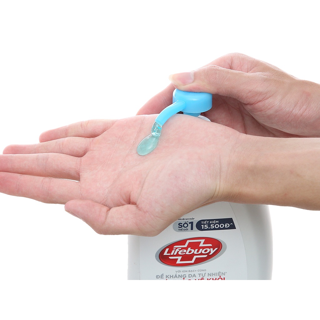 [tặng khăn] Sữa tắm bảo vệ khỏi vi khuẩn Lifebuoy - Chai 800g