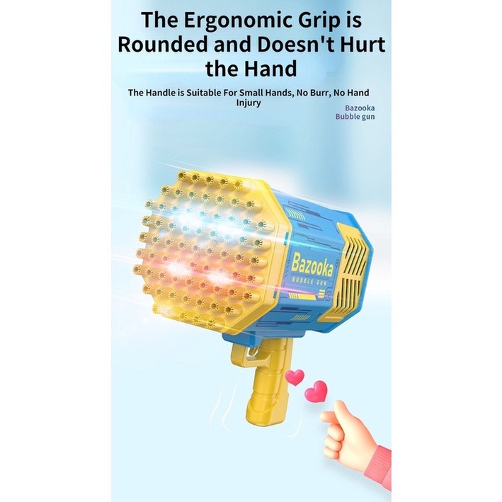 Máy bong bóng Net Đỏ Gatlin trẻ em sạc 69 lỗ máy bong bóng ống tên lửa thổi đồ chơi bong bóng nước bong bóng