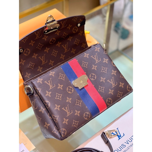 Túi LV cặp hoa nâu