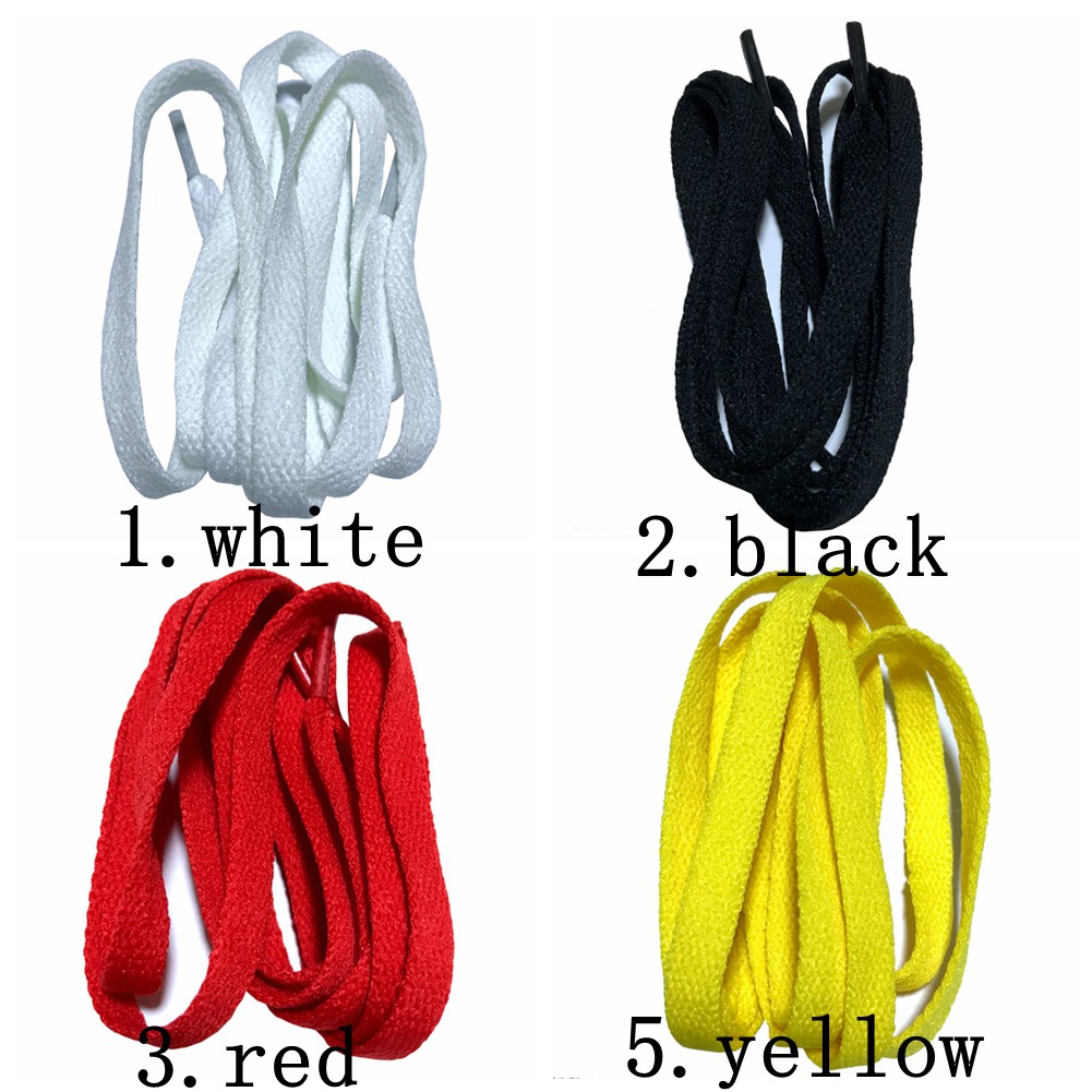 Dây Giày Thể Thao Dài 120-140CM Chất Liệu Polyester Rộng 8mm Nhiều Màu Sắc
