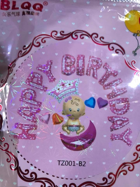 Bộ bóng chữ HAPPY BIRTHDAY mừng sinh nhật