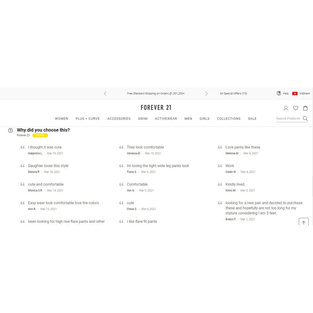Quần ống loe lưng cao F21 tập gym yoga 2000428550