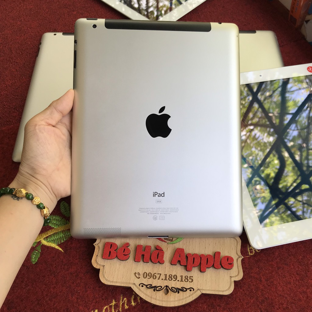 Máy Tính Bảng iPad 2 - 16G/ 32G/ 64Gb  (Wifi + 3G) - Zin Đẹp 99% - Tặng đầy đủ phụ kiện - Màn 9.7 inch - Ram 512Mb / A5