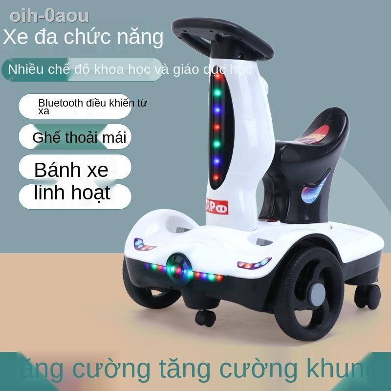 [bán chạy]xe máy điện trẻ em cân bằng có thể ngồi trên tập đi cho bé, drift điều khiển từ xa của trẻ, đẩy đồ chơi