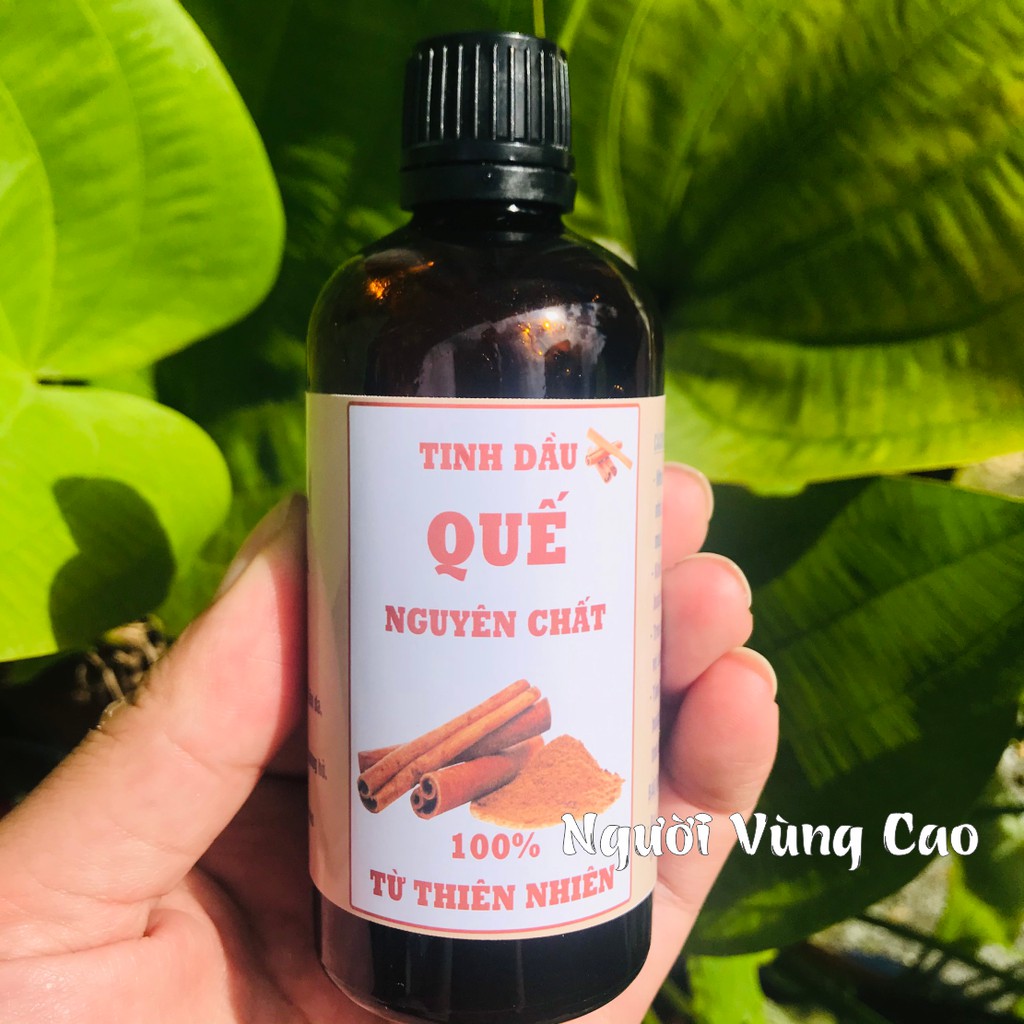 Tinh Dầu Quế Nguyên Chất - [Chai 100ml] - Làm Thơm Nhà, Khử Mùi, Xua Đuổi Côn Trùng, Giảm Căng Thẳng, Mệt Mỏi