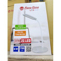 Đèn bàn Led cảm ứng 3 màu ánh sáng chống cận thị RĐ RL-22 LED RẠNG ĐÔNG