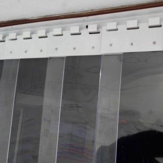 Thanh móc treo Rèm nhựa PVC - Thanh treo Rèm nhựa trong suốt - Phụ kiện rèm nhựa PVC (loại sơn tĩnh điện)