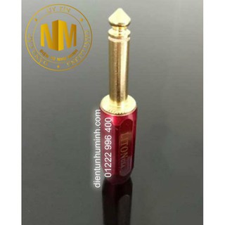2 CÁI JACK 6.5mm LITON ĐỎ MONO CONG + THẲNG