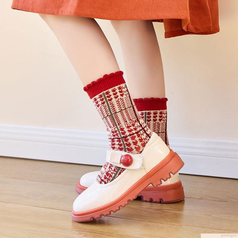 Set 5 đôi vớ cotton họa tiết giáng sinh cho bé từ 1-12 tuổi