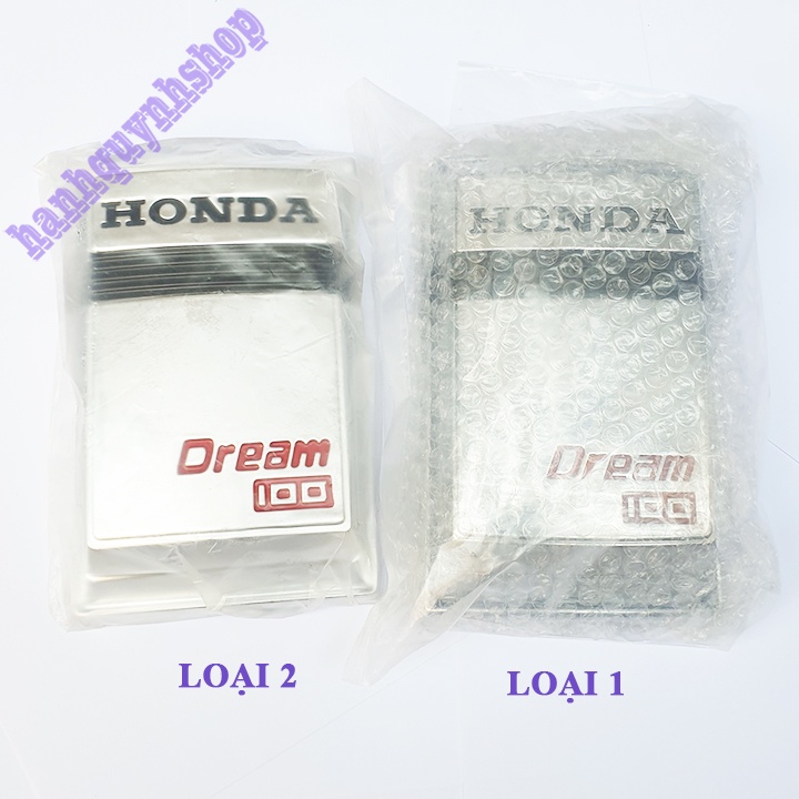 Mặt Nạ Xe Dream Thái Nhựa ABS Mạ Crom Màu Trắng Bạc