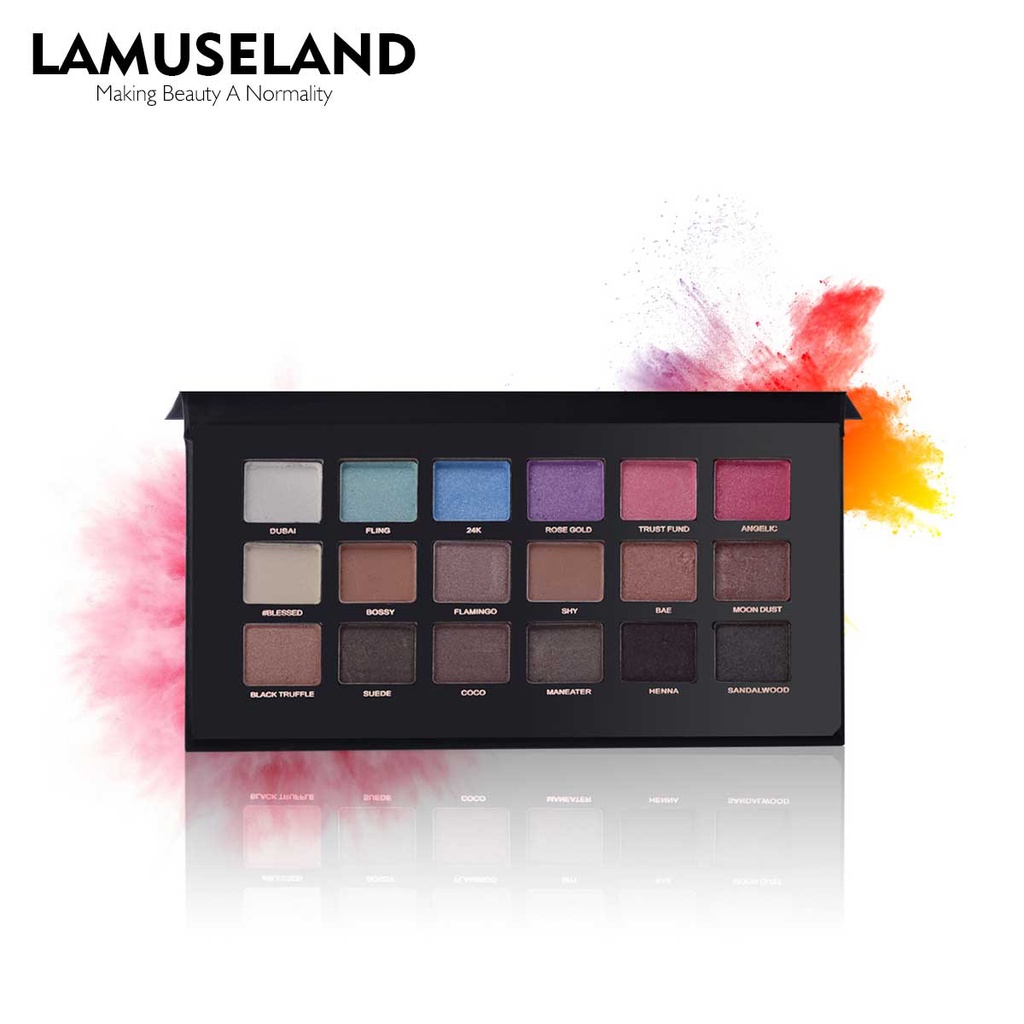 LAMUSELAND Fashion Color Eyeshadow Palette J0001 18g | BigBuy360 - bigbuy360.vn