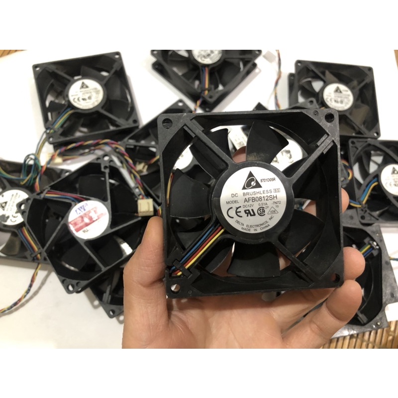 Fan Delta 8cm 12V 0.5A  đã test kĩ