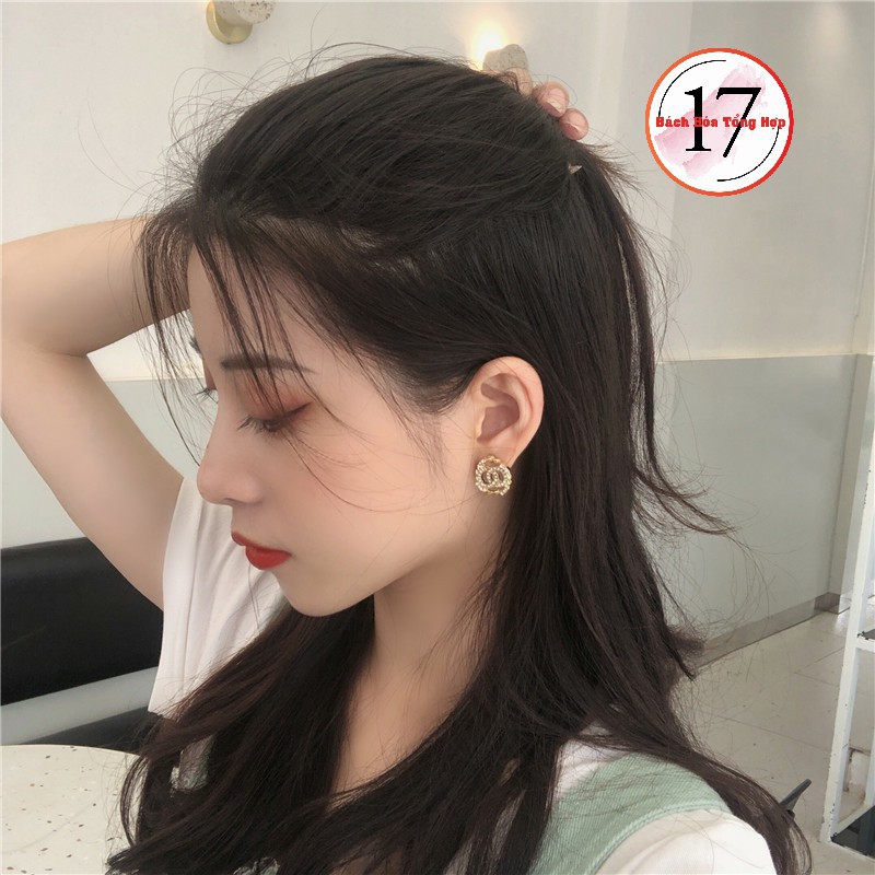 Bông tai nữ/khuyên tai nữ double C cực đẹp và cá tính
