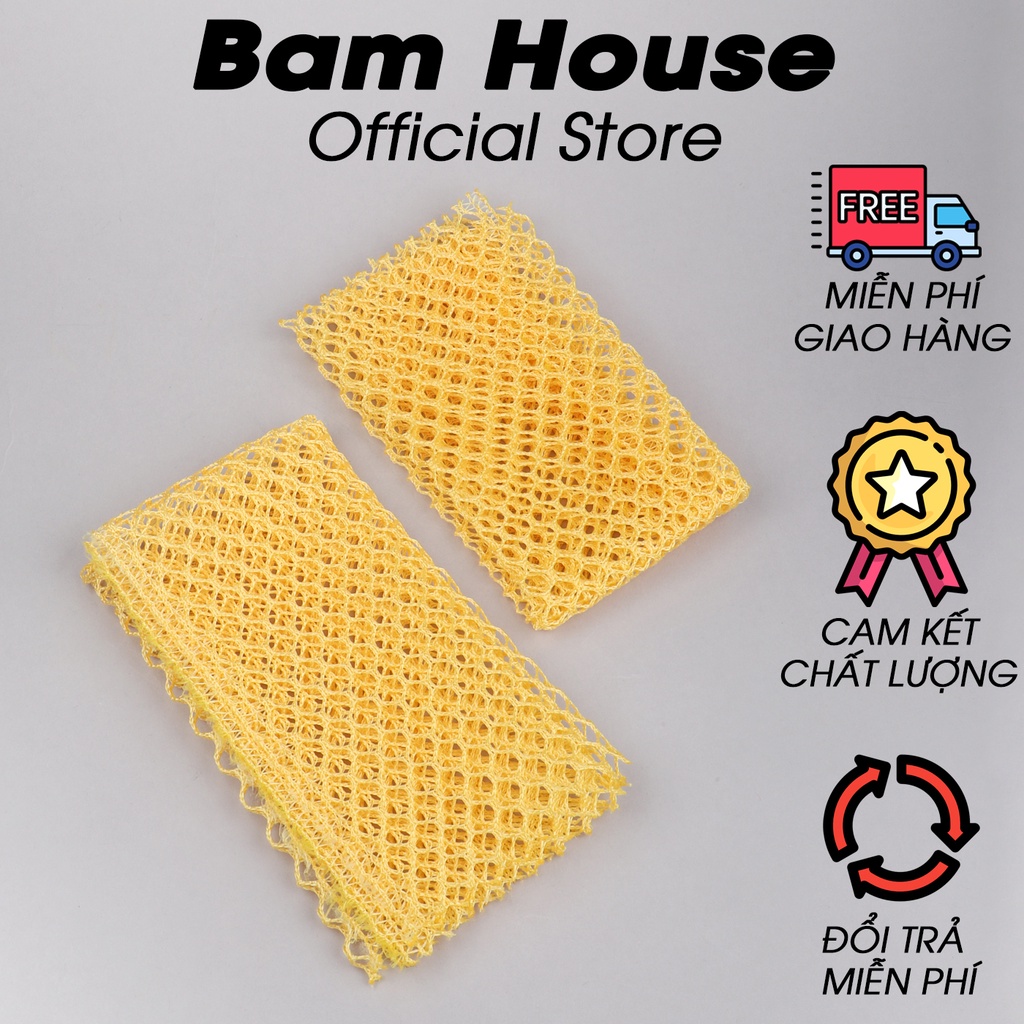 Lưới rửa chén chống xước Bam House loại dày bản to cao cấp LRC01 - Lưới rửa chén, cước rửa chén