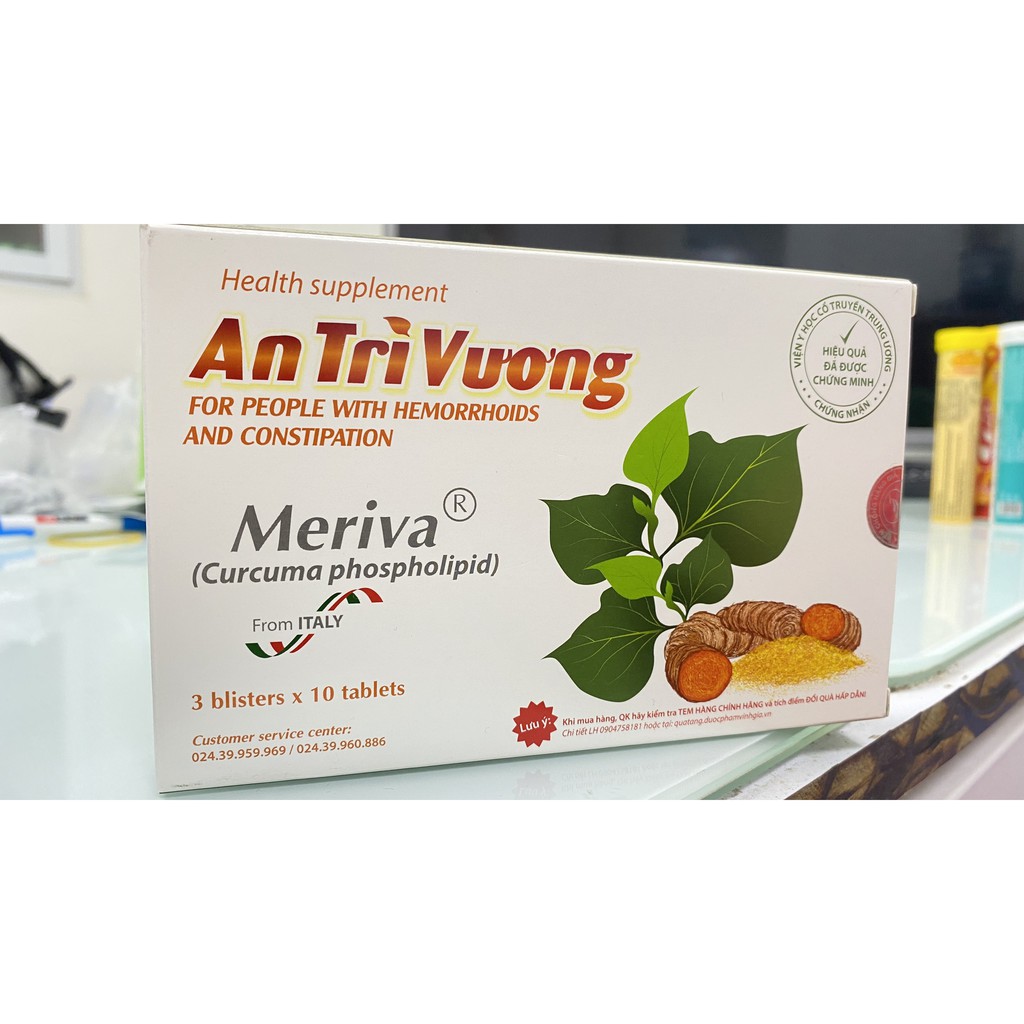 Viên Uống An Trĩ Vương.Giảm Táo Bón,Đau Rát Sa Búi Trĩ Bệnh Trĩ Nội,Trĩ Ngoại