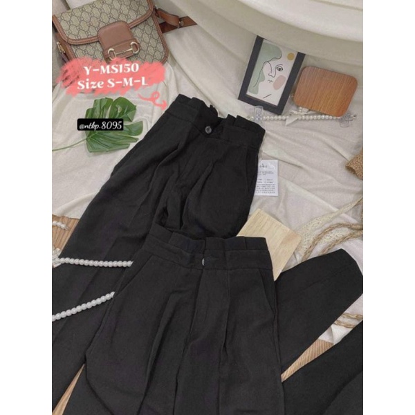 QUẦN TÂY ĐAI LƯNG PHỐI NHÚN - KÈM ẢNH TỰ CHỤP