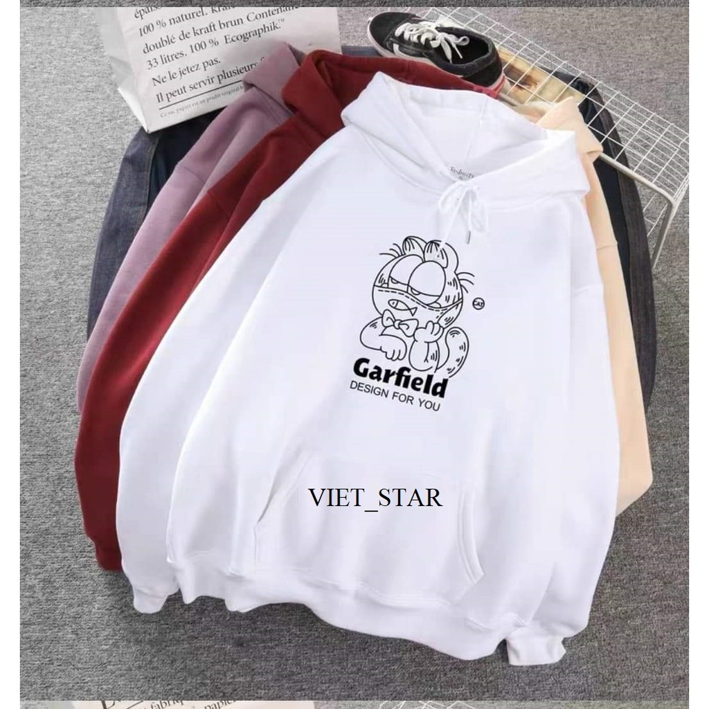Áo Khoác Hoodie GARFIELD CAT Form Rộng Unisex - VIET_STAR | BigBuy360 - bigbuy360.vn