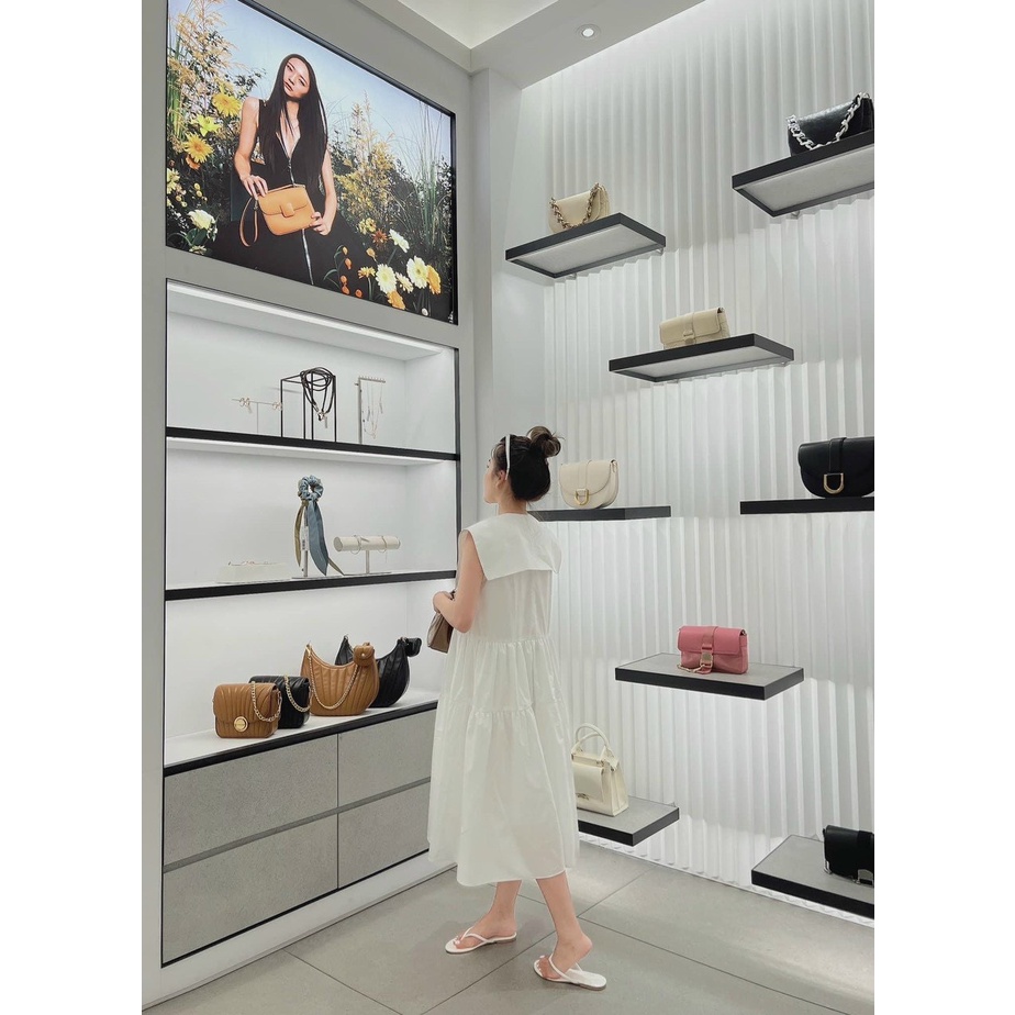 TT 79 -  đầm babydol cổ bèo - mẫu siêu dễ thương