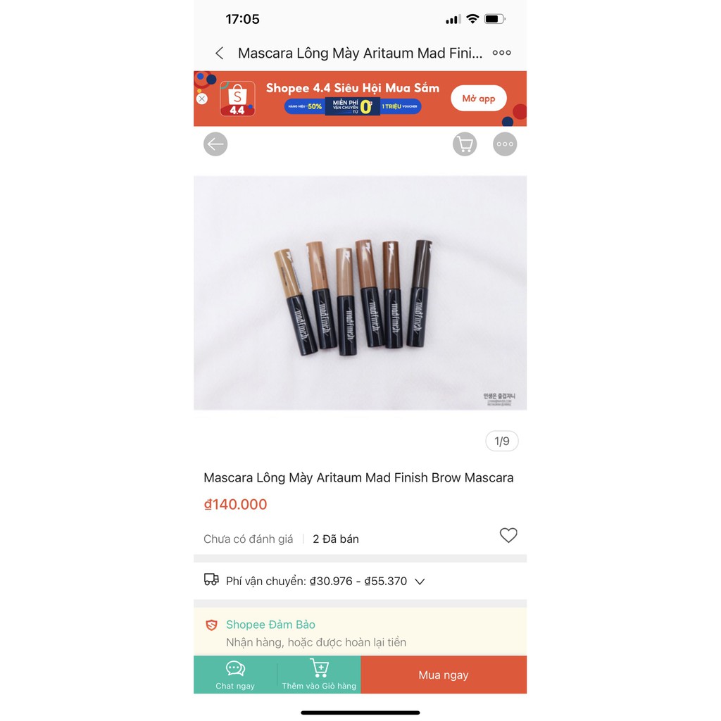 Mascara Lông Mày chống trôi Aritaum Mad Finish Brow Mascara (Hàn quốc) | BigBuy360 - bigbuy360.vn