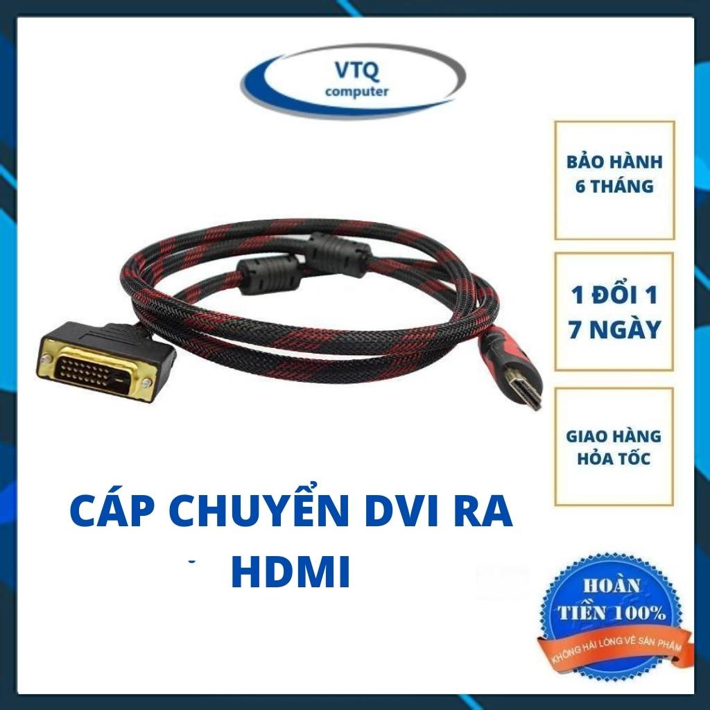 Cáp chuyển DVI 24+1 ra HDMI dài 1.5m
