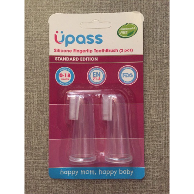 Bộ 2 rơ lưỡi xỏ ngón Silicone cho bé UPASS / UP4002C